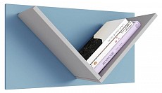 Полка навесная Polini Kids Mirum, голубой. Фото №2