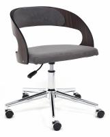 Кресло JAZZ палисандр, флок , серый, 29. Фото №1