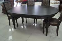 Стол обеденный раскладной Людовик ГМ 6090 (овальный) фото Стол обеденный раскладной Людовик ГМ 6090 (овальный). Фото №1