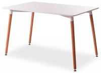 Стол JOHN (mod. T1001) МДФ/дерево, 80 х 120 х 75 см , White (Белый) / Natural (натуральный) Стол JOHN (mod. T1001) МДФ/дерево, 80 х 120 х 75 см , White (Белый) / Natural (натуральный)