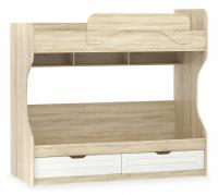 Оливия ИЧП 015.02 М5 Кровать Белое дерево, Дуб Сонома. Фото №1