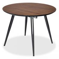 Стол ECLIPSE ( mod. 9005 ) металл/мдф, 100+40x100x76 см, темный орех/черный Стол ECLIPSE ( mod. 9005 ) металл/мдф, 100+40x100x76 см, темный орех/черный