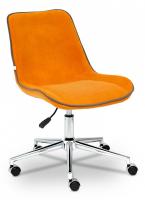 Кресло STYLE флок , оранжевый, 18