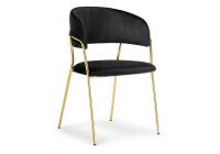 Стул Kamelia black / gold фото Стул Kamelia black / gold. Фото №1
