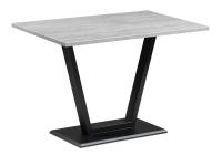 Стол деревянный Мичиган Лофт 110х70 25 мм бетон / черный матовый фото Стол деревянный Мичиган Лофт 110х70 25 мм бетон / черный матовый. Фото №1