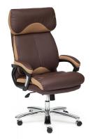 Кресло Grand (brown) (Натуральная коричневая кожа + бронзовая сетка) фото Кресло Grand (brown) (Натуральная коричневая кожа + бронзовая сетка)