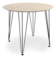 Антей 2 Стол (обеденный) камень светлый/черный фото Антей 2 Стол (обеденный) камень светлый/черный