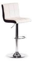 Стул барный BARBER (mod. KY711D) металл/экокожа, 43*50*92-103 см, белый/черный/хром (поставляется по 2 шт) фото Стул барный BARBER (mod. KY711D) металл/экокожа, 43*50*92-103 см, белый/черный/хром (поставляется по 2 шт). Фото №1