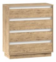 Комод Virginia НМ 011.02, Белый Скандинавский/Дуб Бунратти фото Комод Virginia НМ 011.02, Белый Скандинавский/Дуб Бунратти. Фото №1