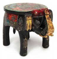 Столик Secret De Maison SLON ( mod. ET-001) дерево, 44х44х44см, этническая роспись Столик Secret De Maison SLON ( mod. ET-001) дерево, 44х44х44см, этническая роспись