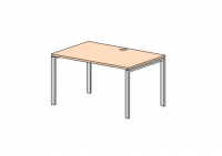 Стол писменный прямоугольный с пропуском под кабель глубиной 600 мм Европа Лайт