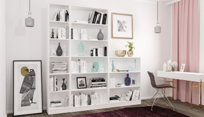 Стеллаж-колонка Polini Home Smart, белый фото Стеллаж-колонка Polini Home Smart, белый. Фото №4