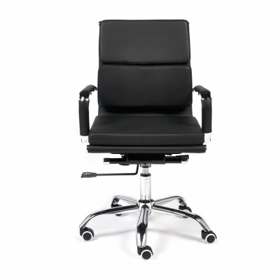 Кресло BESTO-LOW кож/зам, черный. Фото №2