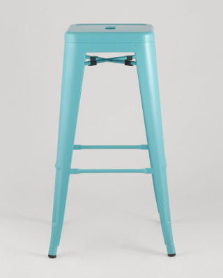 Стул барный TOLIX голубой матовый фото Стул барный TOLIX голубой матовый. Фото №5