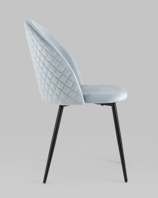 Стул Lilly велюр серо-голубой. Фото №4