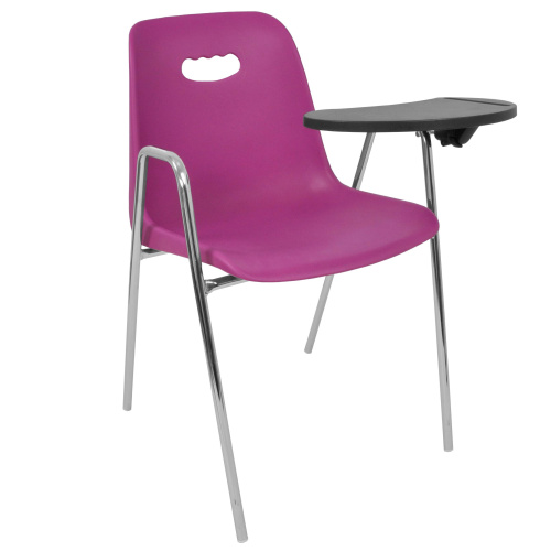 Стул Venezia-4 высокие ножки с подлокотниками + столик TLT каркас хром. Фото №6