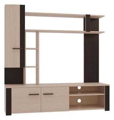 Милана Мини-стенка дуб млечный/венге. Фото №2