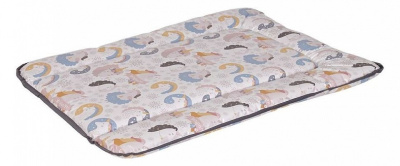 Матрас пеленальный Polini kids Волшебный Единорог, серый. Фото