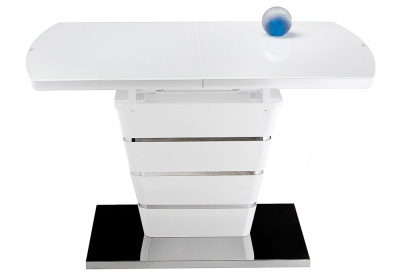 Стол стеклянный Space 140 белый фото Стол стеклянный Space 140 белый. Фото №4