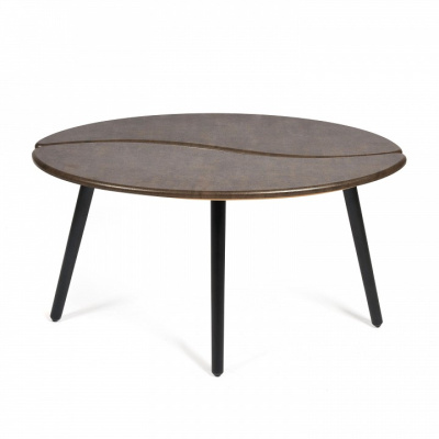 Стол журнальный COFFEE МДФ/дерево, 90*60*47 см, Браун (ножки черные) фото Стол журнальный COFFEE МДФ/дерево, 90*60*47 см, Браун (ножки черные). Фото