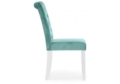 Стул деревянный Amelia white / fabric tiffany фото Стул деревянный Amelia white / fabric tiffany. Фото №3