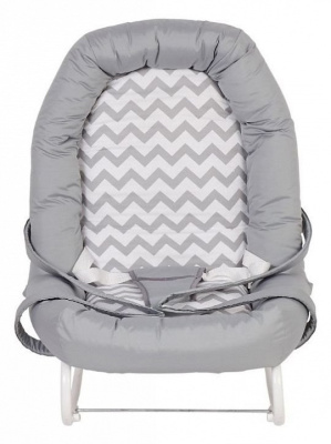 Шезлонг детский Polini kids Зигзаг, серый фото Шезлонг детский Polini kids Зигзаг, серый. Фото №3