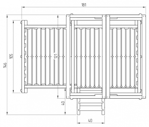 Комплекс игровой ДК6Р, розовый, серый. Фото №9