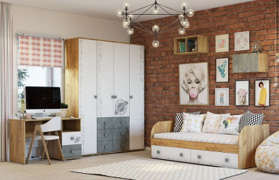 Полка навесная Тренд,коричневый. Фото