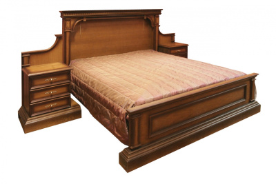 Кровать 2-х спальная Верона -27 М (180) с двумя тумбами (без основания) фото Кровать 2-х спальная Верона -27 М (180) с двумя тумбами (без основания). Фото №2