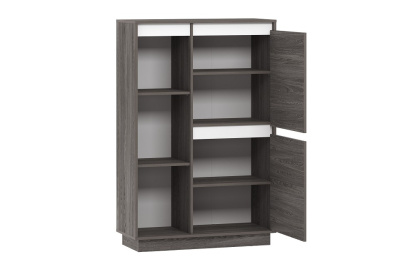 Virginia НМ 011.85 Шкаф комбинированный Правый, Белый Скандинавский/Ясень Анкор темный (KR фото Virginia НМ 011.85 Шкаф комбинированный Правый, Белый Скандинавский/Ясень Анкор темный (KR. Фото №2