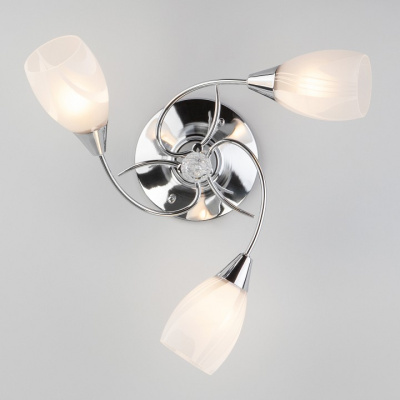 Потолочная люстра Eurosvet Virginia 30100/3 хром фото Потолочная люстра Eurosvet Virginia 30100/3 хром. Фото №2