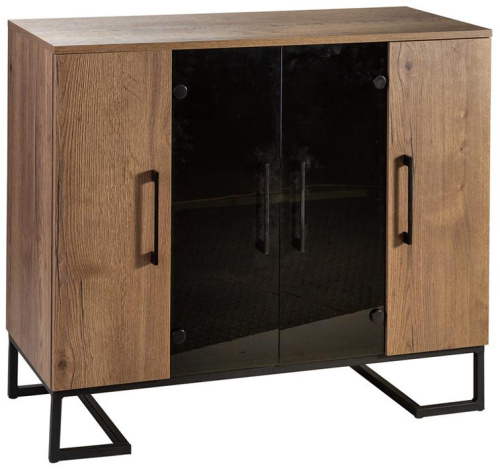 Тумба под оргтехнику Loft Дуб Табак. Фото №4