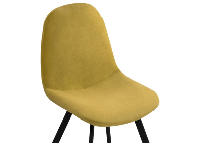 Стул Агот горчичный / черный каркас. Фото