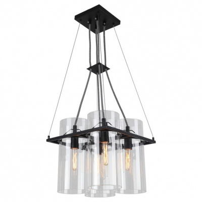 Подвесная люстра Arte Lamp Piatto A8586SP-4BK. Фото