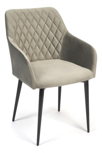 Кресло BREMO (mod. 708) ткань/металл, 58х55х83 см, высота до сиденья 48 см, серый barkhat 26/черный (поставляется по 4 шт). Фото №1