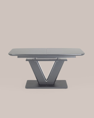 Стол обеденный Вильнюс раскладной 160-200*90 серый. Фото