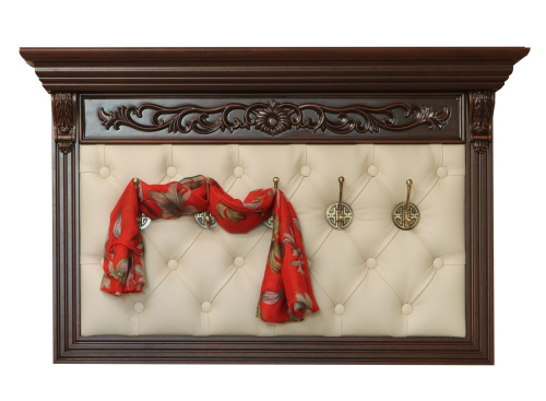 Вешалка настенная Благо 5 Б 5.7-4 с декором. Фото №1