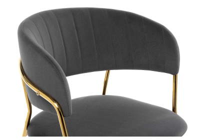 Стул Kamelia grey / gold. Фото