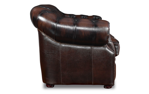 Диван B-128 лавсит (2-х местный) коричневый. Фото №7