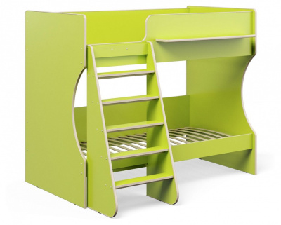 Кровать двухъярусная Р434 Капризун 3, зеленый. Фото №3