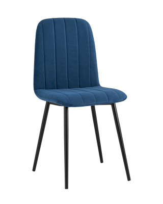 Стул Easy велюр синий. Фото