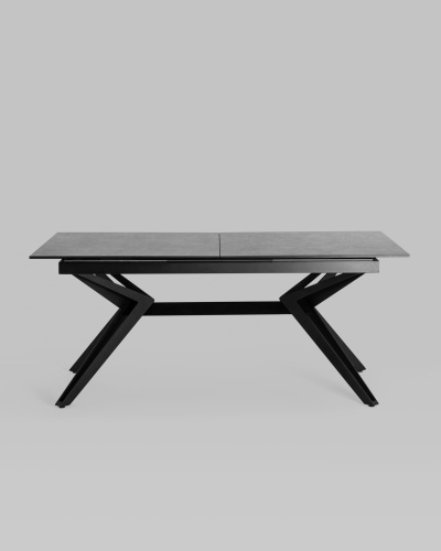 Стол обеденный Олимпия раскладной 180-230*90 керамика темная. Фото №4