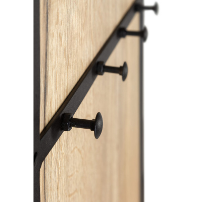 Панель для прихожей с вешалкой Loft Дуб Натур. Фото