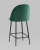 Стул полубарный Логан велюр зелёный фото Стул полубарный Логан велюр зелёный. Фото №7