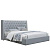 Кровать 1726 GREY серая фото Кровать 1726 GREY серая
