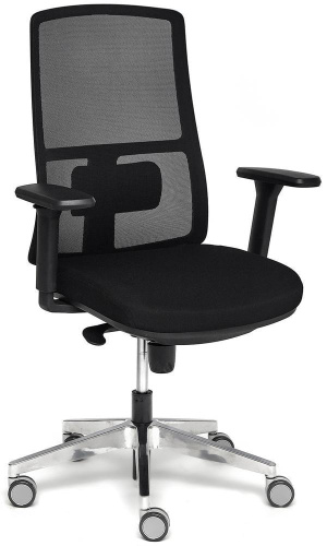 Кресло офисное TetChair Tela Alu (Чёрная сетка) фото Кресло офисное TetChair Tela Alu (Чёрная сетка). Фото №1