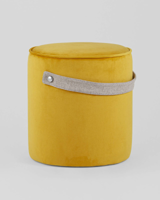 Пуф Джерри велюр оранжевый. Фото