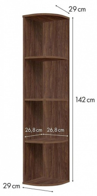 Стеллаж Polini Home Smart, коричневый. Фото