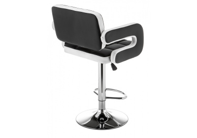 Барный стул Bent черный / белый. Фото №4