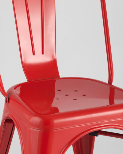 Стул TOLIX красный глянцевый фото Стул TOLIX красный глянцевый. Фото №9